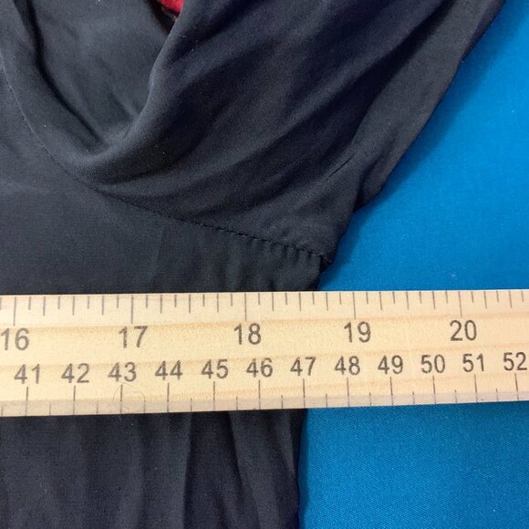 Lucky Brand Silk Paisley Long Sleeve Shift Dress Boho - Picture 9 of 10